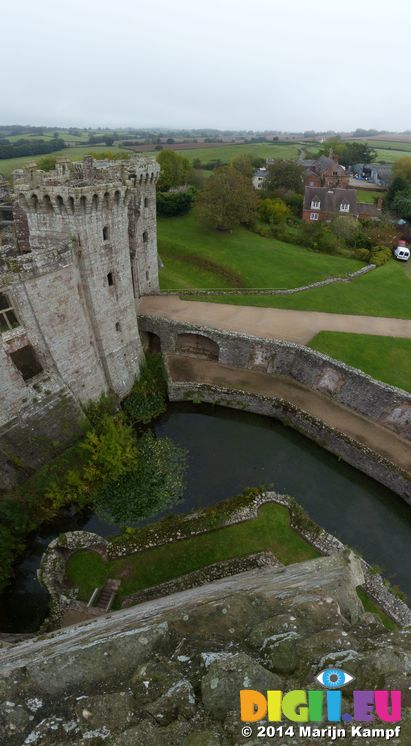 FZ009023-37 View from Great Tower Raglan Castle